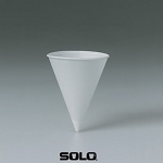 Solo Rolled Rim White Paper Cone Cup 4 1/4 oz. 